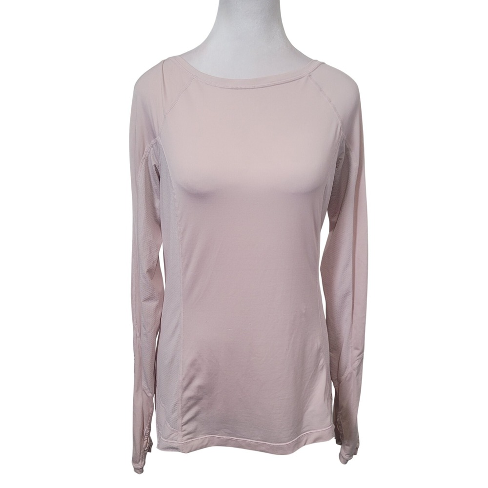 Lululemon Size 4 Pink Athletic Long‎ Sleeve Athletic Mesh Thumbholes